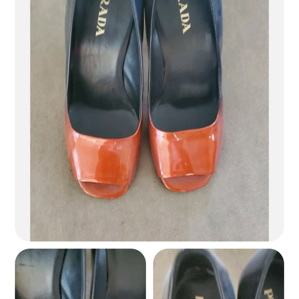 Prada 2 tone heels-great condition- size 37